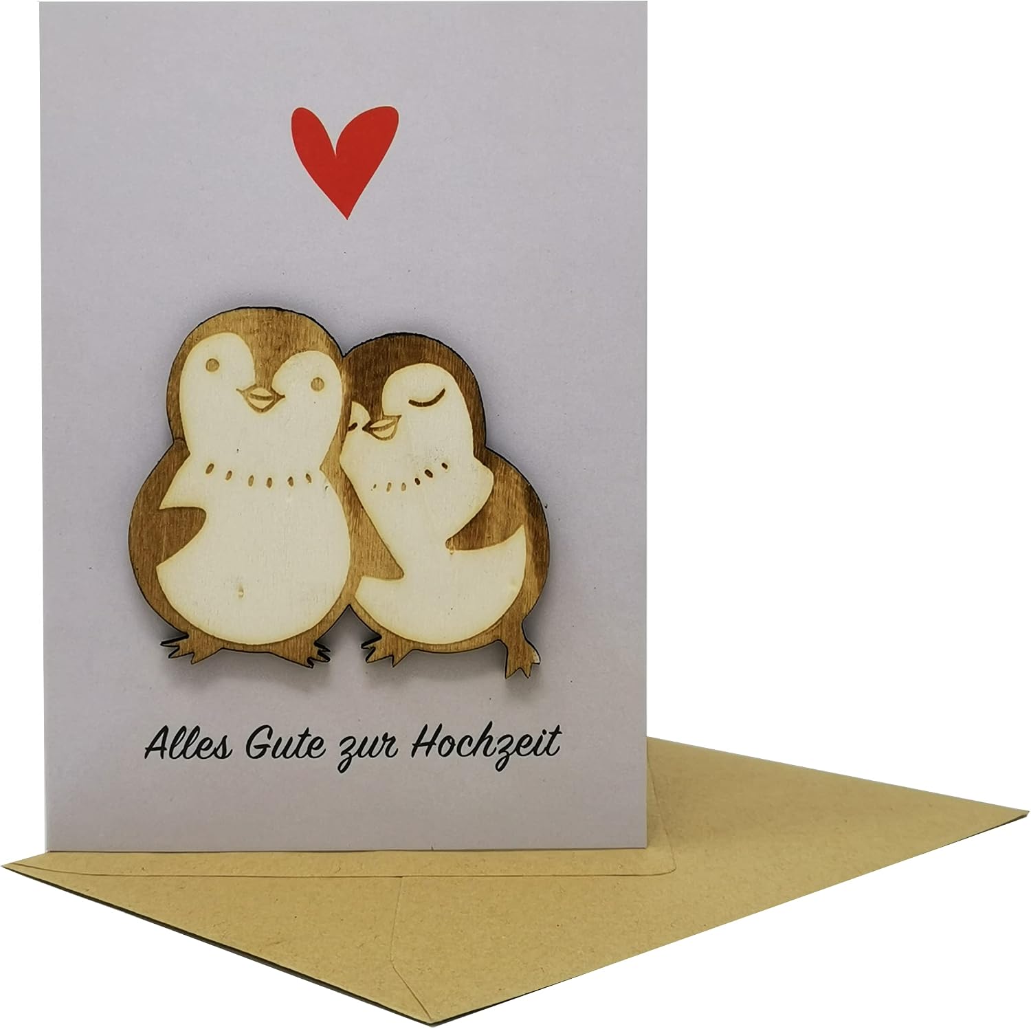 Cartolina D'auguri Con Il Pinguino Illustrazione Vettoriale