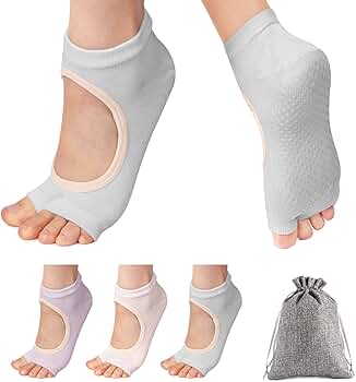 Rutschfeste Yoga-Socken 2-Pack - Perfekt Für Pilates, Tanz Und Fitness