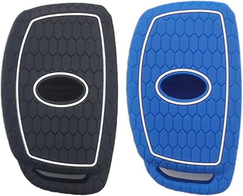 Miniatura 2 de REPROTECTING Funda de goma de silicona compatible con Hyundai Elantra GT Ioniq Sonata Tucson 2016-2021 (no para llaves con botones de