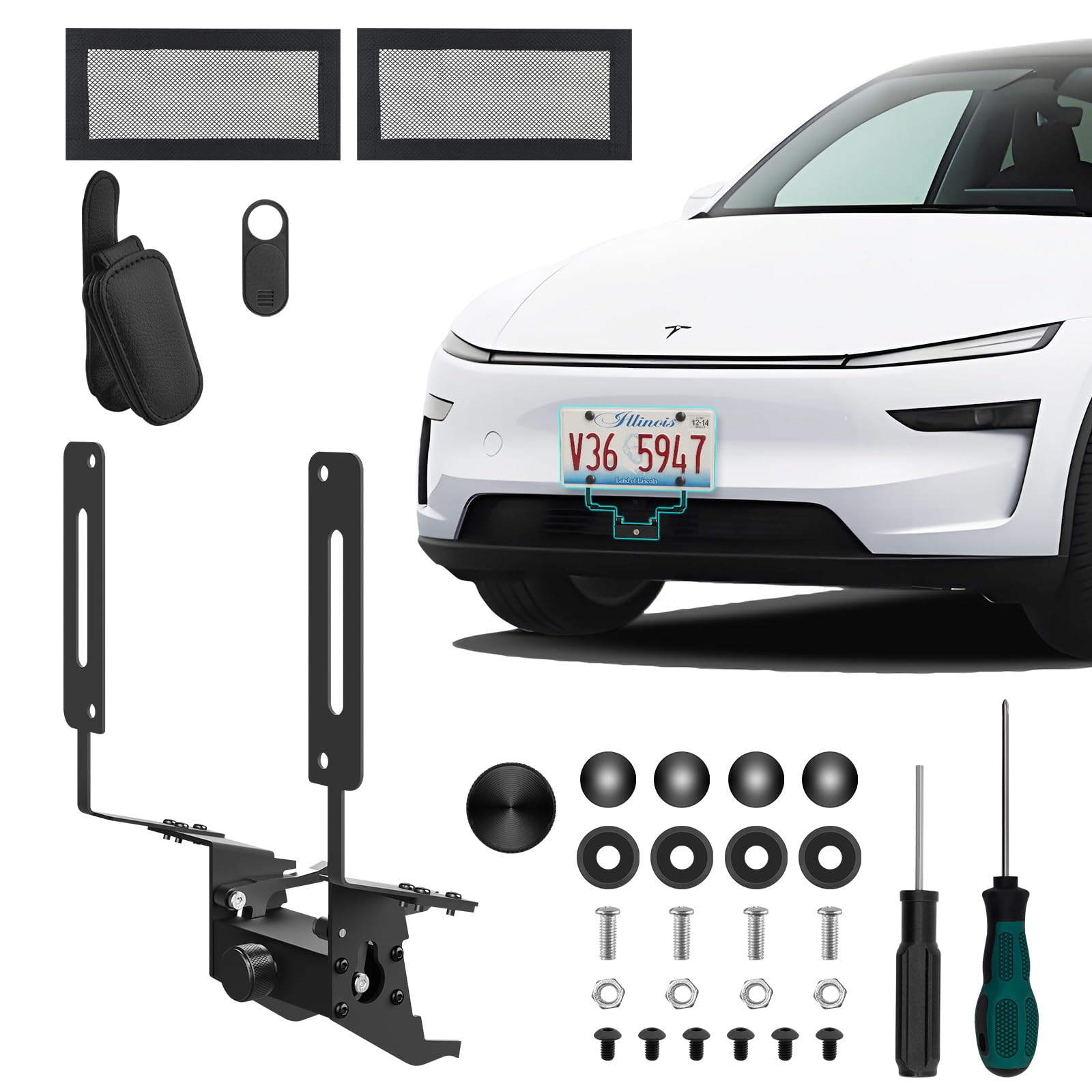 Amazon.com: BurtyPokie 2026 2025 Tesla Model Y Front License Plate