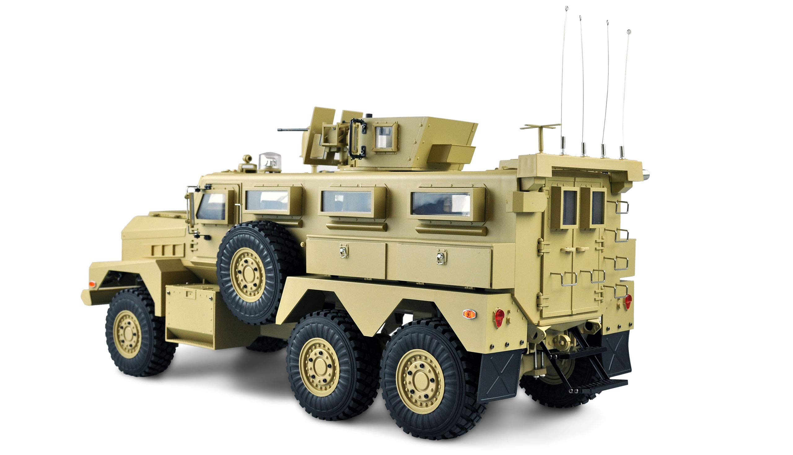Amewi 22428 amerykański pojazd wojskowy MRAP 6x6 1:12 RTR, światło, dźwięk i dym