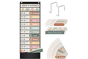 Boho Themed Classroom Decor: Godery Pocket Chart for Daily Schedules