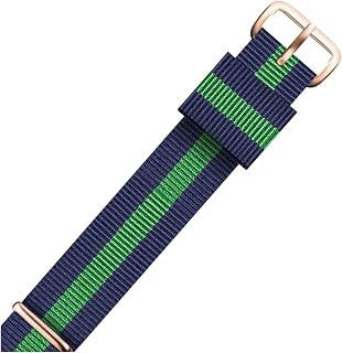 YUYAO correa de reloj Correa de reloj de nailon de 0.472 in a 0.866 in, lona a rayas, accesorios for relojes for hombres y mujeres (color: Nl03 1 tipo 9, tamaño: 0.472 in)