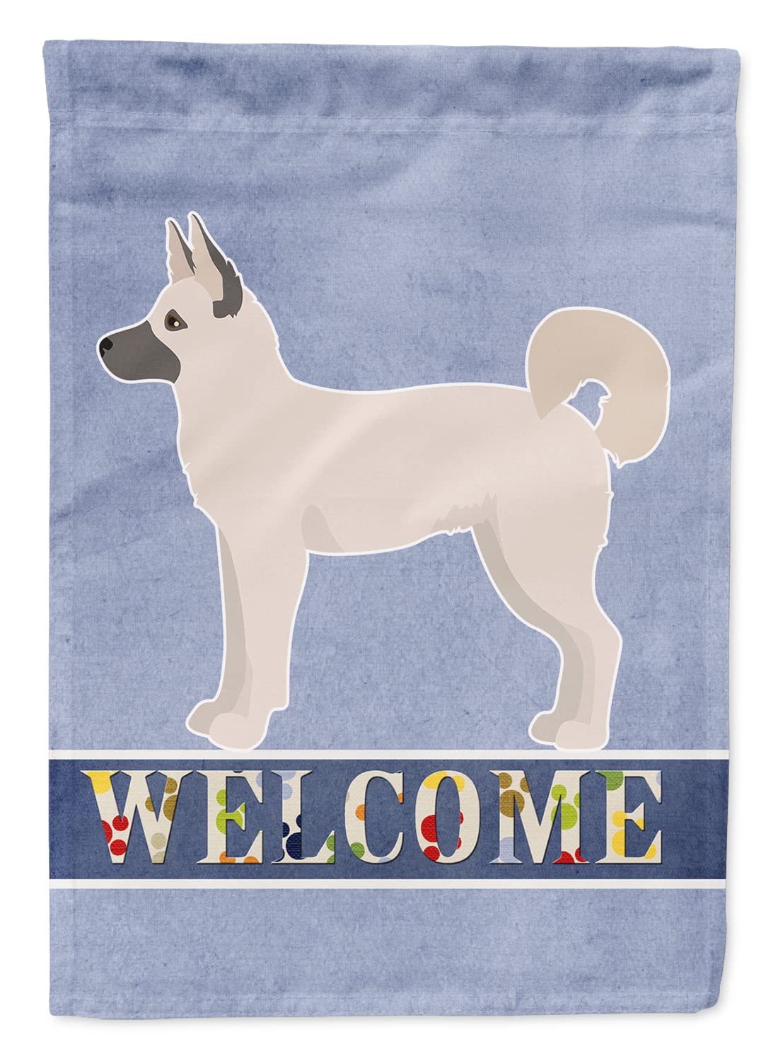 Drapeau de bienvenue Gerberian Shepsky Caroline's Treasures grand format en toile de jardin