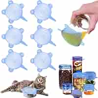 Coperchi In Silicone Per Lattine Cibo Gatti - 8 Pezzi, Diametro Regolabile 6,5-10 Cm, Ermetici E Riutilizzabili - Foto 7