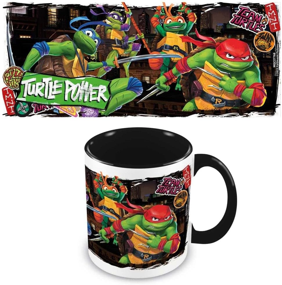 Pyramid International Teenage Mutant Ninja Turtles Coffee Mug - Turtle Power Design, 11oz Ceramic, Cups for Women, Men and Kids - Official Merchandise