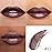 Kaely 2-in-1 Dark Borwn Metallic Lipstick and Lip Liner, Shimmer Liquid Metallic Lipsticks for Women, Glitter Lip Gloss Stain Long Lasting Waterproof Smudge Proof 24 Hour, Vegan Makeup, 11