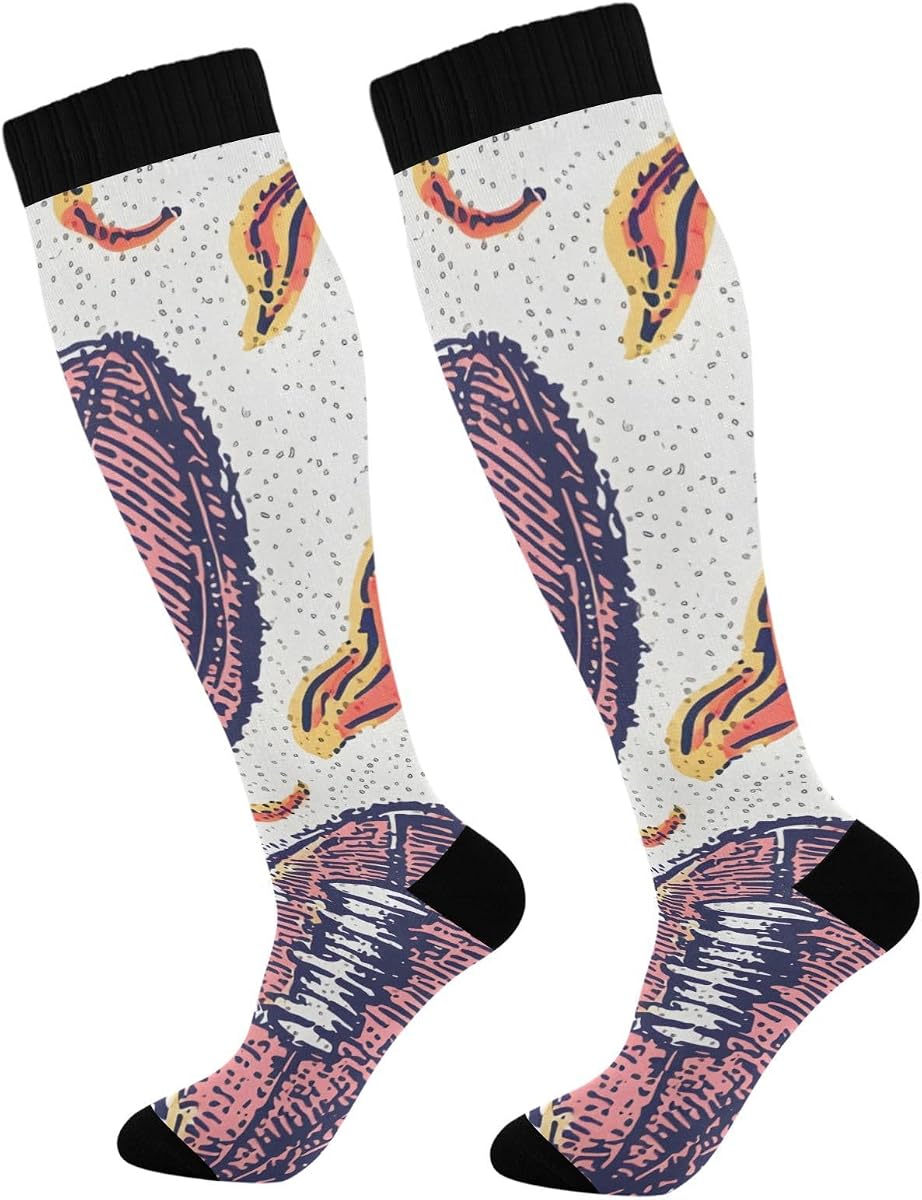 Senya Calcetines para hombre Medias Rugby Flame Athletic Calcetines acolchados para correr para un ajuste seguro, 1 paquete