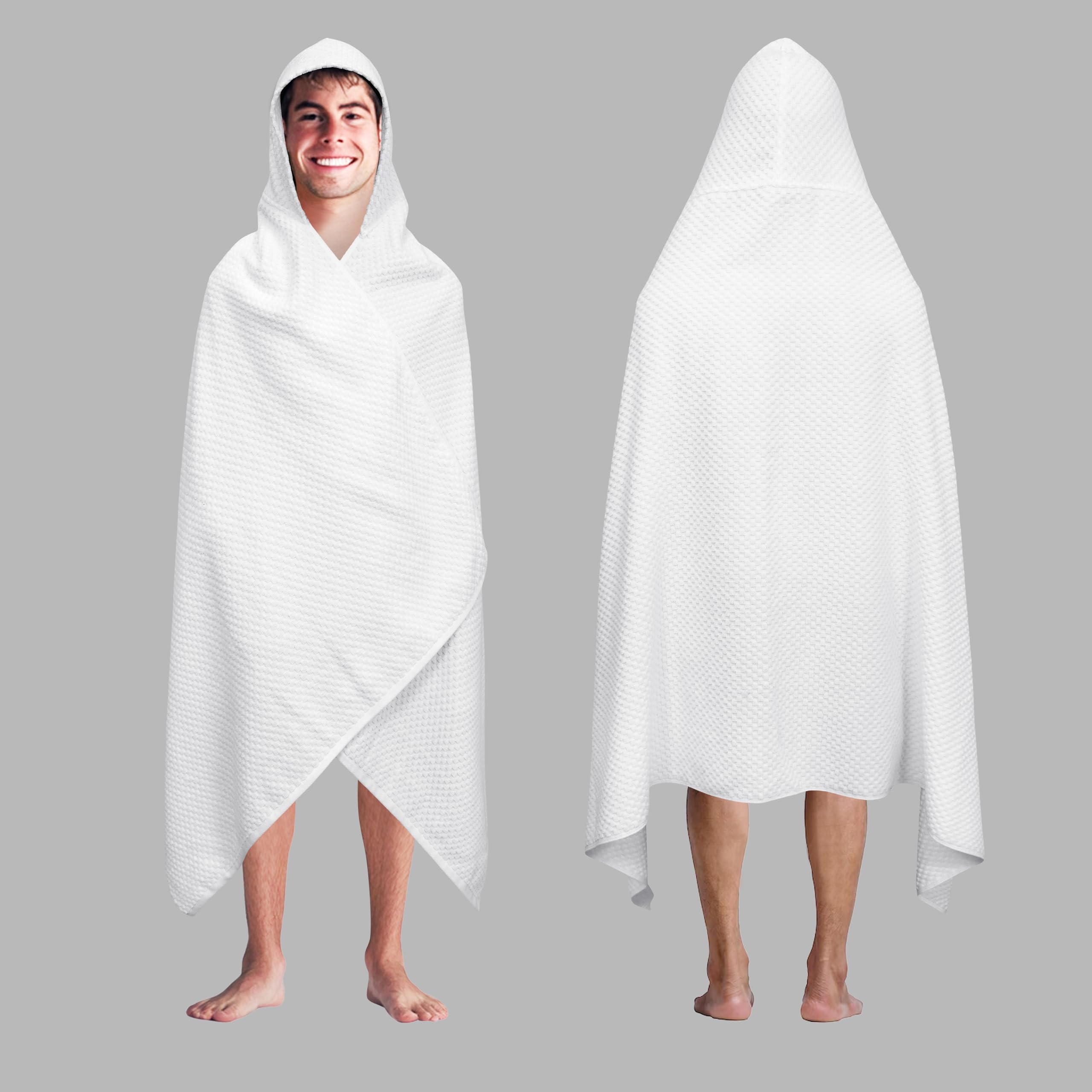 Serviette de bain à capuche un nuage de douceur gaufrée