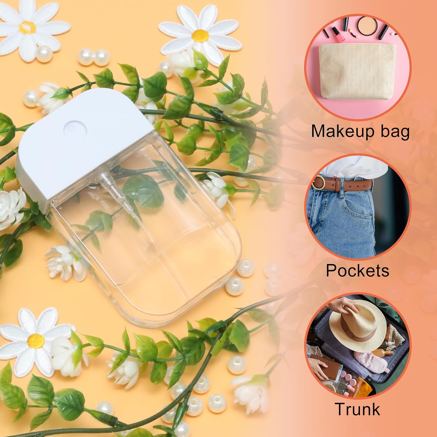 6Pcs 50ml/1.69oz Refillable Clear Spray Bottles image 4