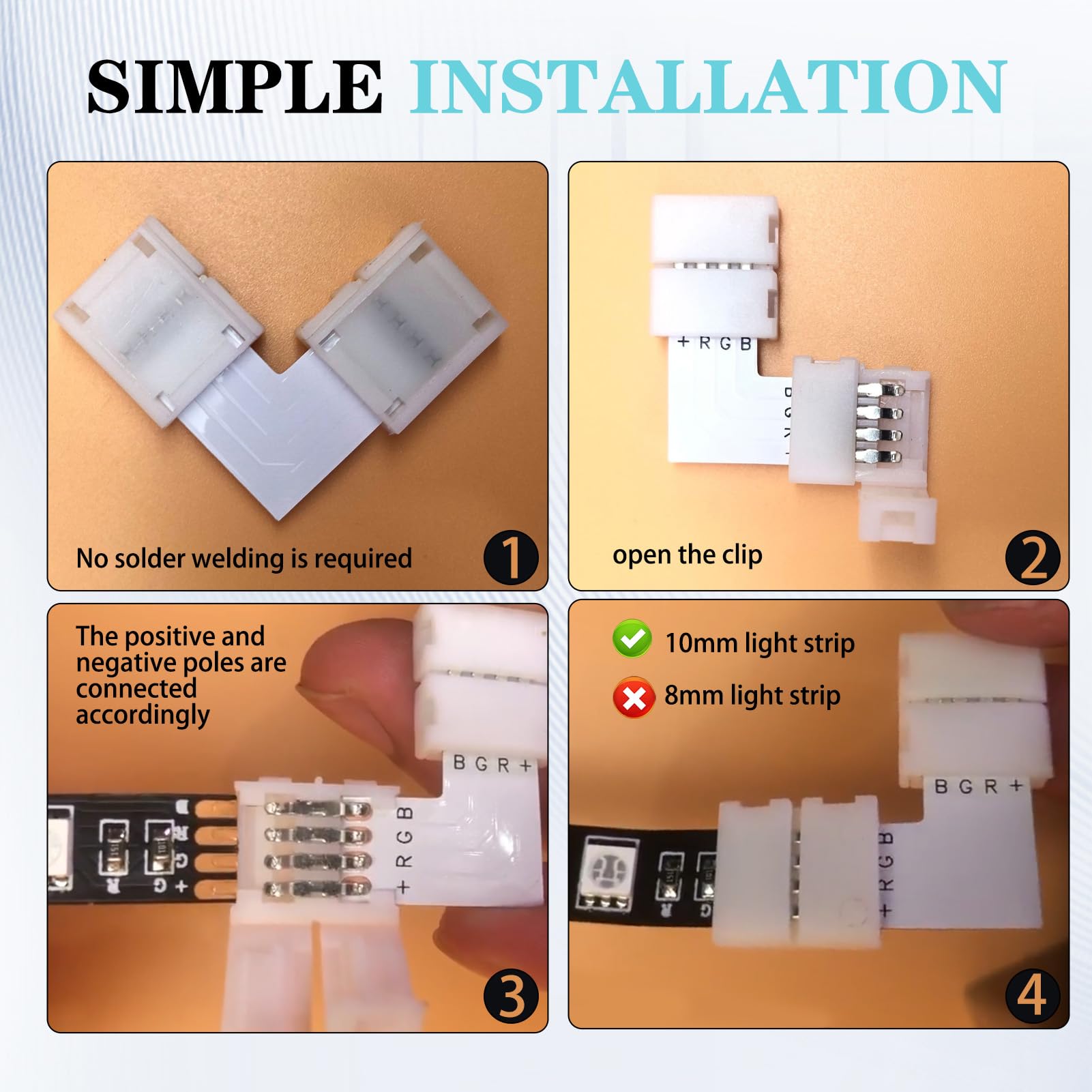 Connettore A T Per Striscia Led 50mts 1 Colore 220013 - Foto 13