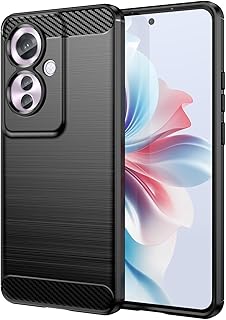 For OPPO Reno11 A ケース シリコン OPPO Reno 11 A 衝撃吸収カバー 防指紋 OPPO Reno 11A カバー (ブラック)