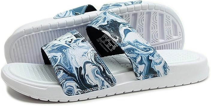 Amazon ナイキ ベナッシ デュオ ウルトラ マーブル スライド サンダル Nike Benassi Duo Ultra Marble Slide Sandal ブラック ホワイト 002 日本国内正規品 23 5cm ナイキ Nike スポーツ アウトドア