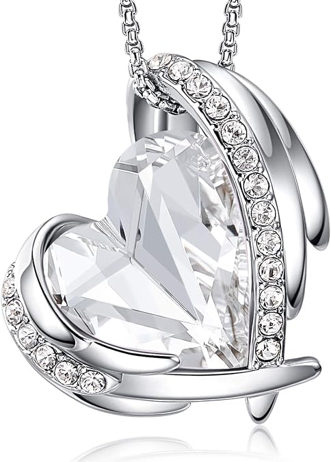 Collier Swarovski Femme Collier Femme Argent Sterling 925 - Pendentif Infini Et Papillon Cœur Zircone Cubique - Bijou élégant Cadeau Cadeau Collier élégant Hypoallergénique