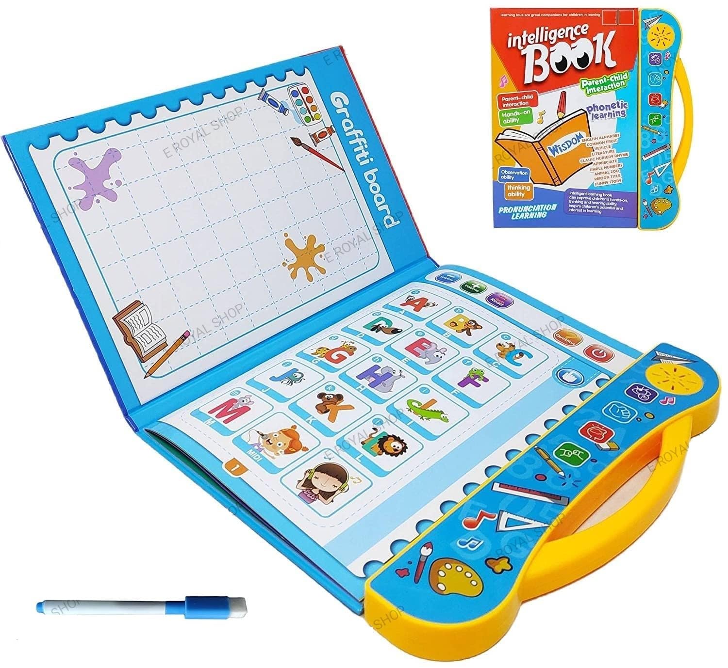 E Royal Shop® Interactive Children Book -Musical English Educational Phonetic Learning Book for 3 + Year Kids, Boys, Toddlers (Multicolor) (Intelligence Book) (B0B5VM5S7X) Amazon Price History, Amazon Price Tracker