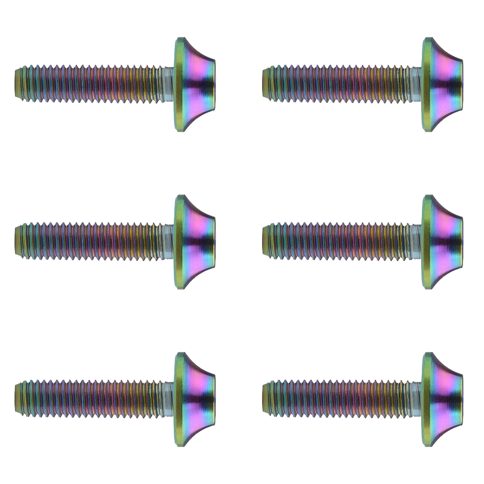 DWAMMEBRS Bolt M5x20mm M6x16/20mm Torx Head Pack of 6(Rainbow,M5x20mm)