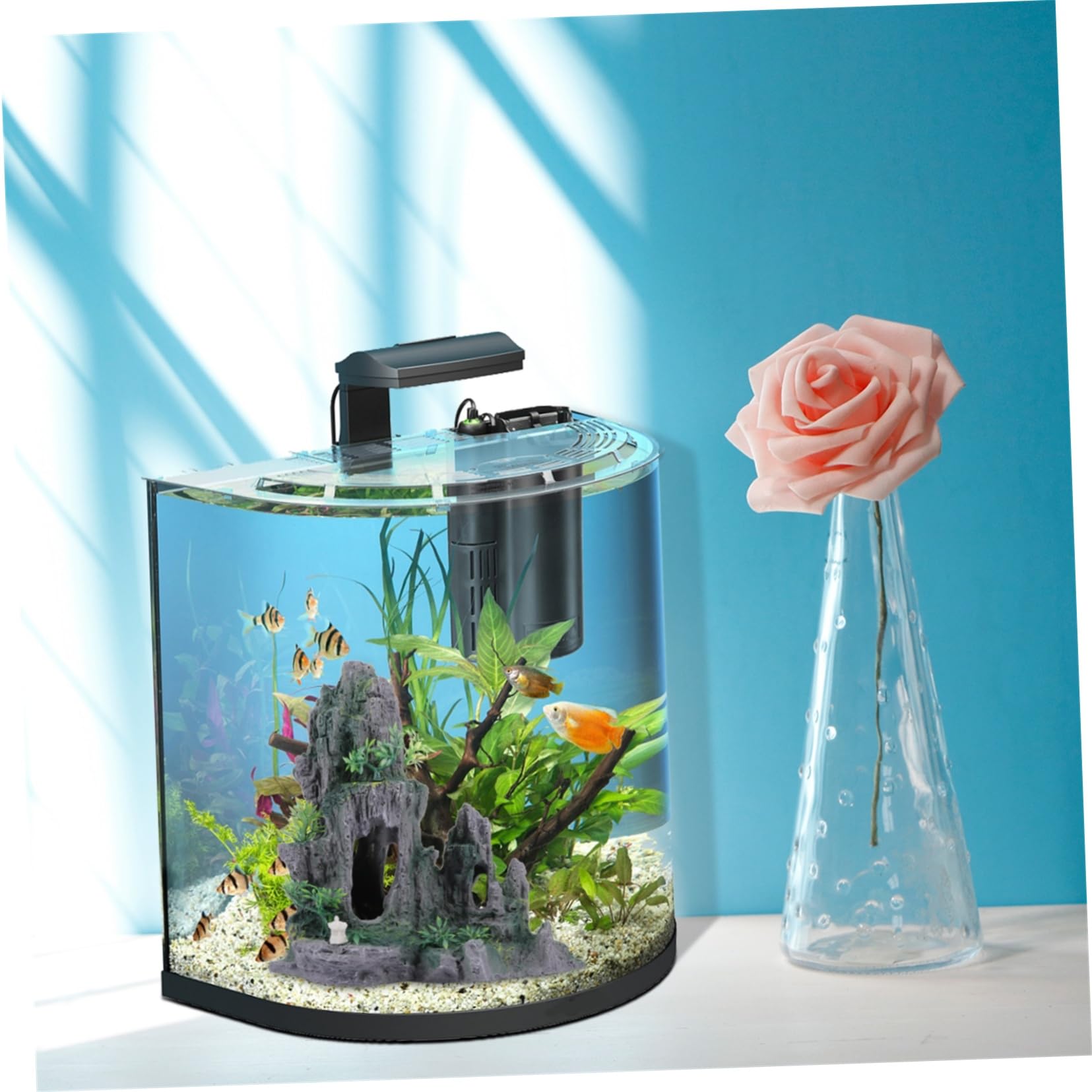 Sosoport Decoración De Rocalla para Acuario Roca Artificial Decoración De Acuario para Peceras