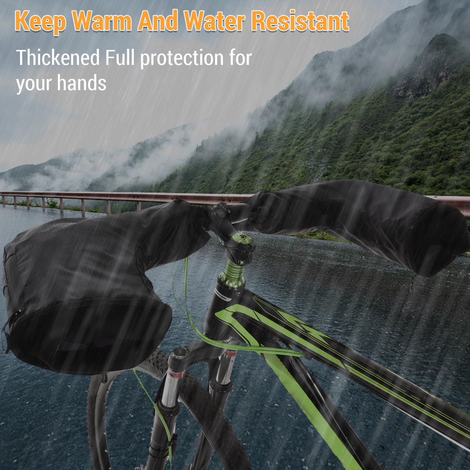Cycling Gloves Fingerless Gel Mountain Biking Road Cycling Bike Gloves Windproof Warm Bicycle Gloves Anti-Slip Outdoor Sports