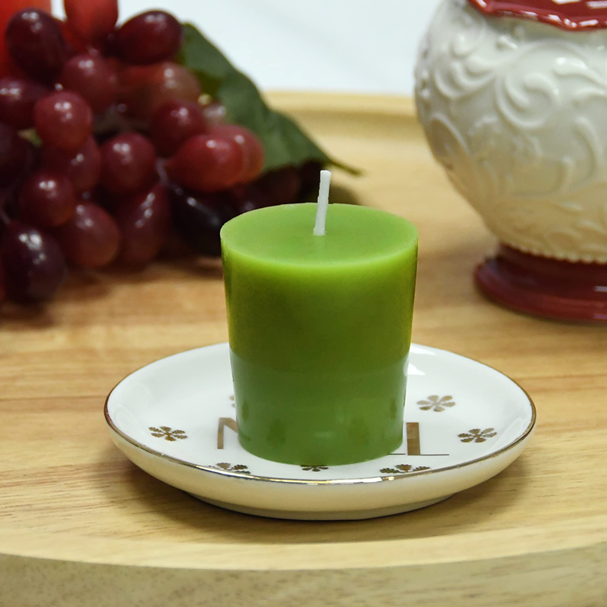 Zest Candle CVZ-013 12-Piece Votive Candles, Sage Green