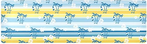 Summer with Windsurf Trivet Table Runner Anti Slip Hot Plates Mat, Heat Resistant Long Trivet to Protect Your Table and Countertop Kitchen
