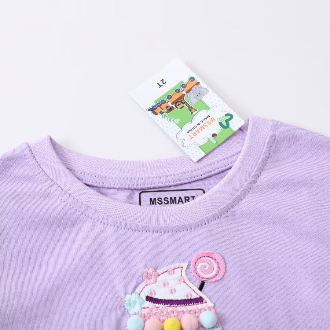 Toddler Girl Long Sleeve T-Shirts Kids Cotton Fall Top Crewneck Clothes 2-7 Years - Image 7