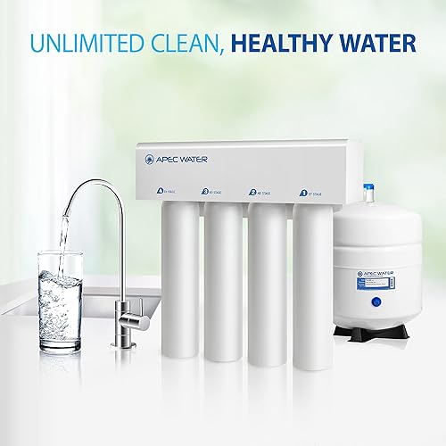 Miniatura 7 de APEC Water Sistemas RO-Twist Supreme 75 GPD Sistema de filtración de agua potable de ósmosis inversa Filtro de giro de cambio rápido