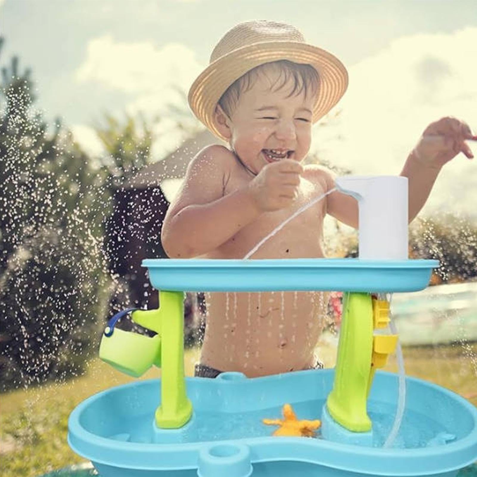 Bomba De Mesa Freática - Bomba De Juego Inalámbrica, Juguete Acuático Con Batería | Dispositivo Portátil De Herramienta De Juego De Circulación De Aguas, Accesorio Compacto De Bombas De Flujo De Agua