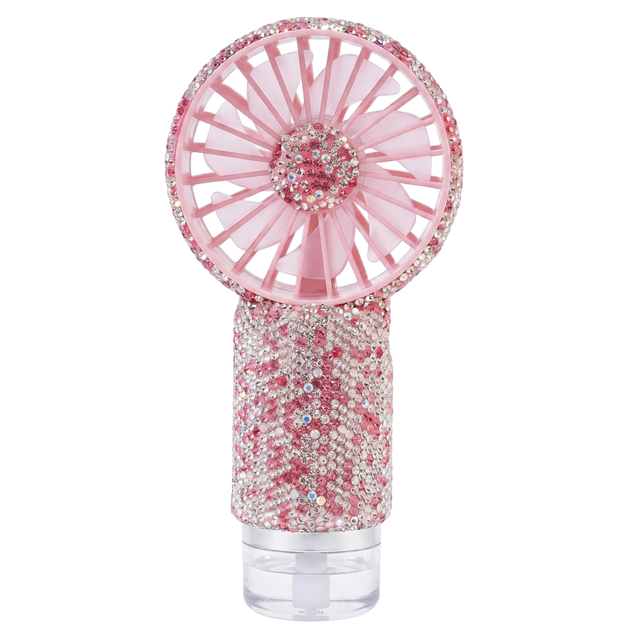 Éventail de bling-bling portable avec brume rafraîchissante pour mariée