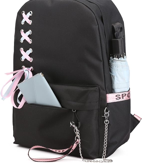 ISaikoy Anime Sword Art Online Backpack Satchel Bookbag Daypack School Bag Laptop Shoulder Bag