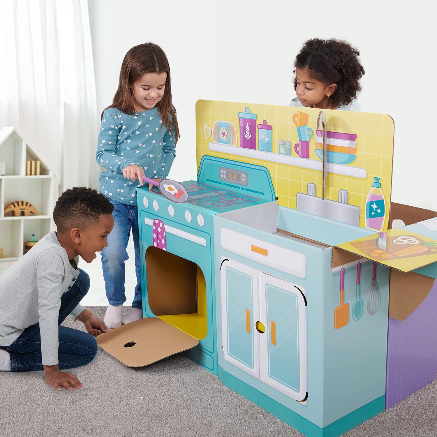 WowWee Pop2Play Nursery / Toddler Kitchen Playset – 2-in-1 Nursery and Kids Pretend Play Kitchen
