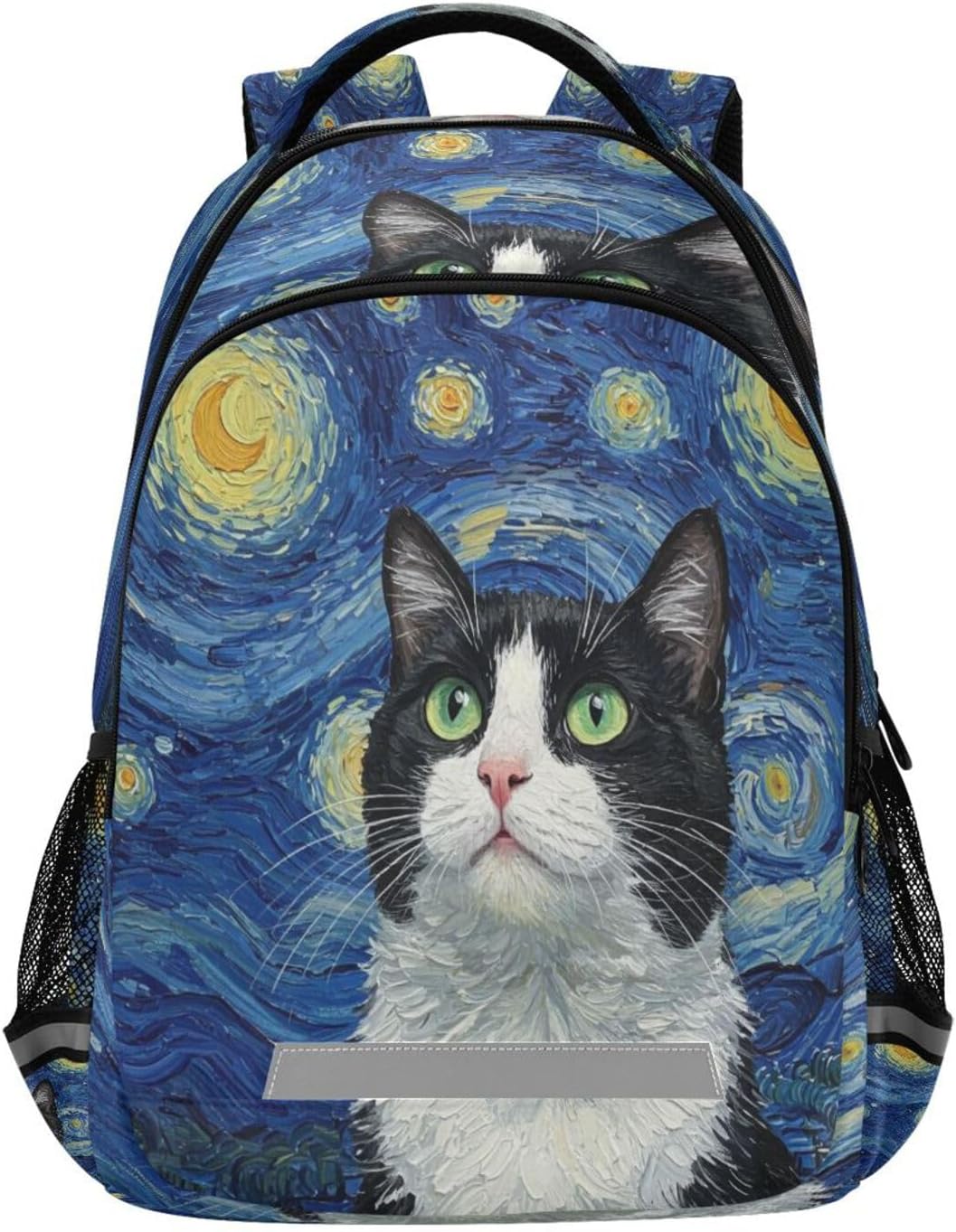 ALAZA Cat Blue Starry Sky Backpacks Travel Laptop Daypack School Book Bag for Men Women Teens Kids
