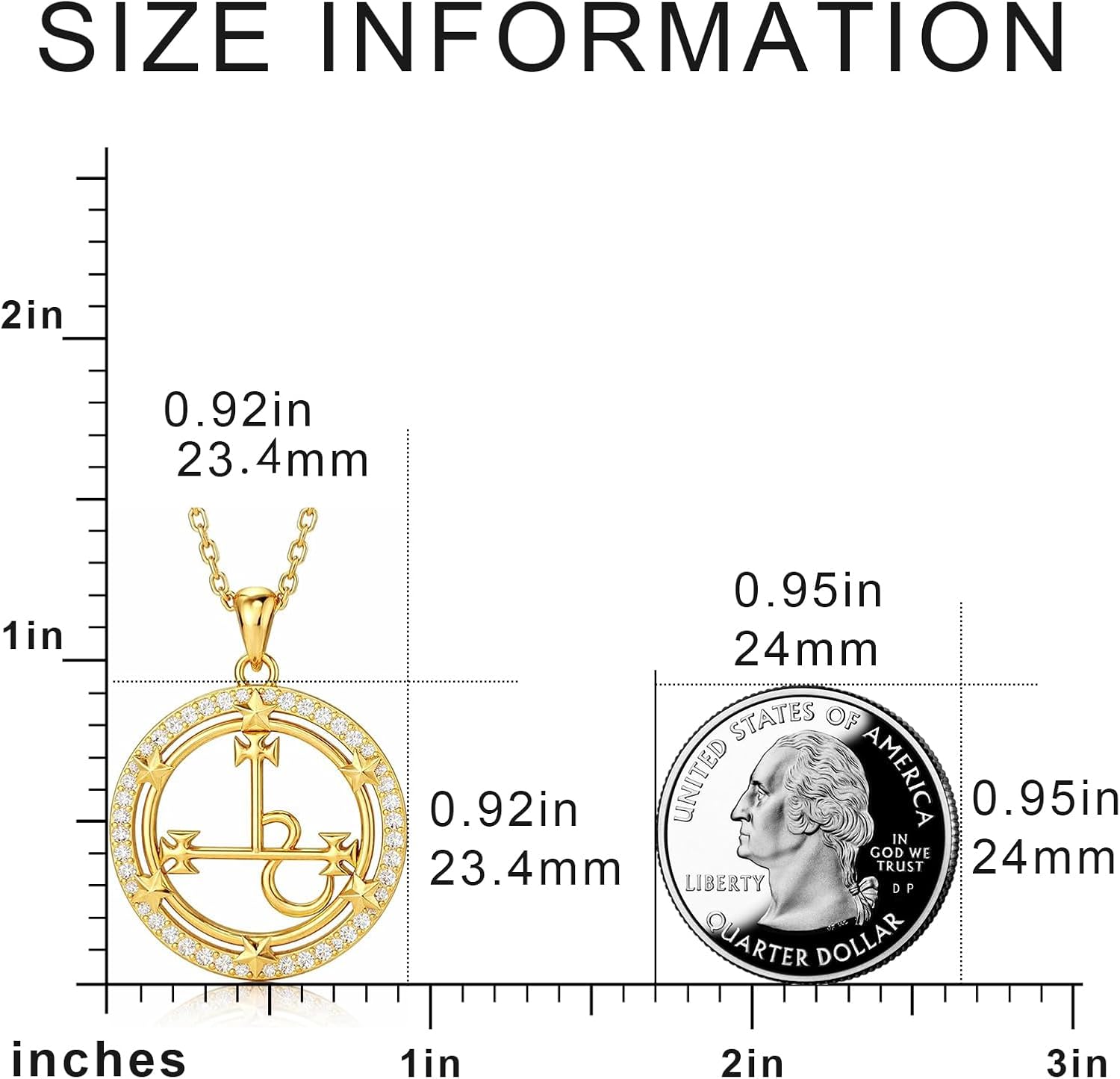 Lilith Necklace for Women, Sterling Silver Pendant 14K Gold Plated Feminine Power Jewelry, Symbolic Necklace, Celestial Star Sigil Pendant, Meaningful Birthday Gift for Her