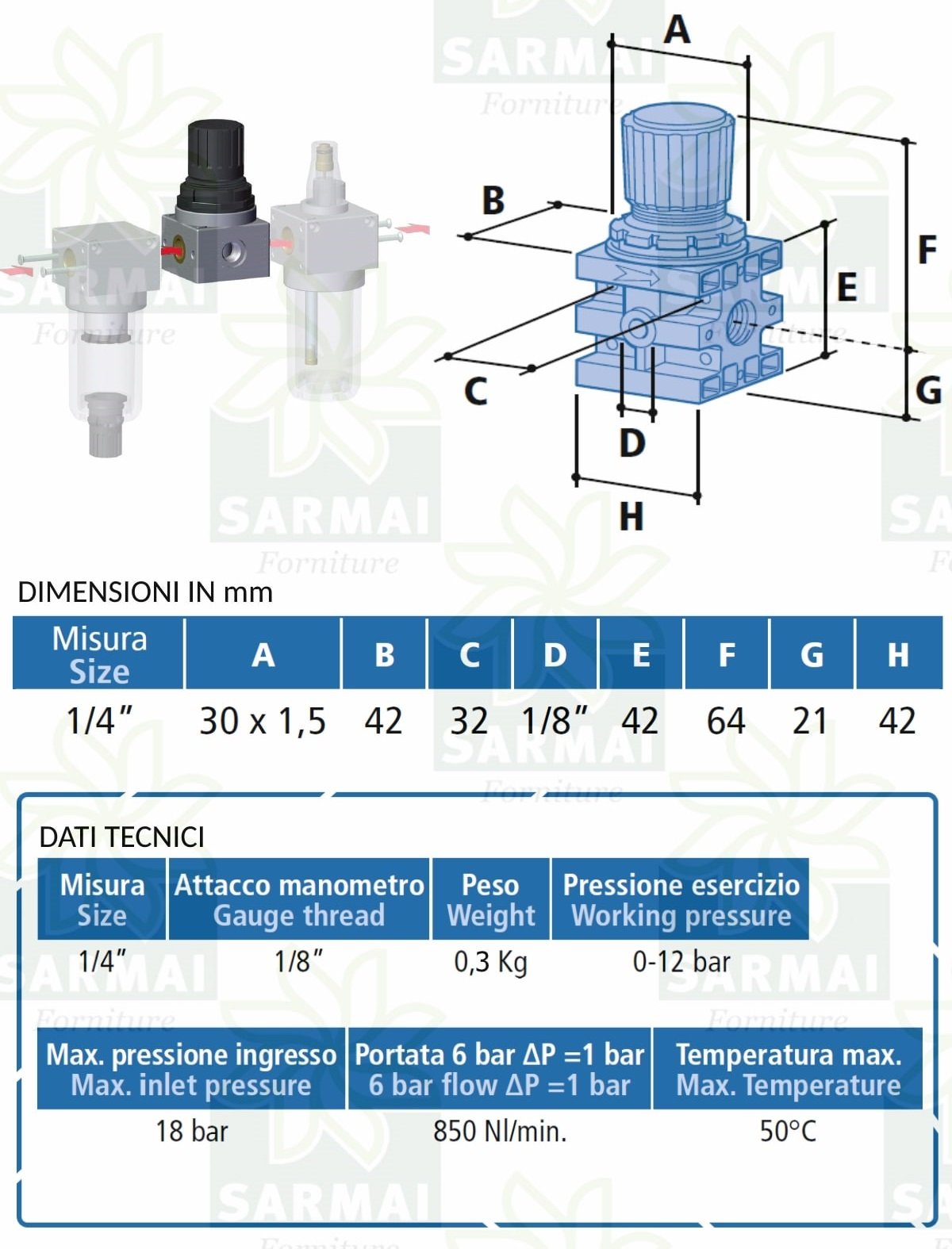Riduttore Di Pressione Europress ___ 1 1/4 Pollici = 42,4 MM, 1 - 6 BAR - Foto 7