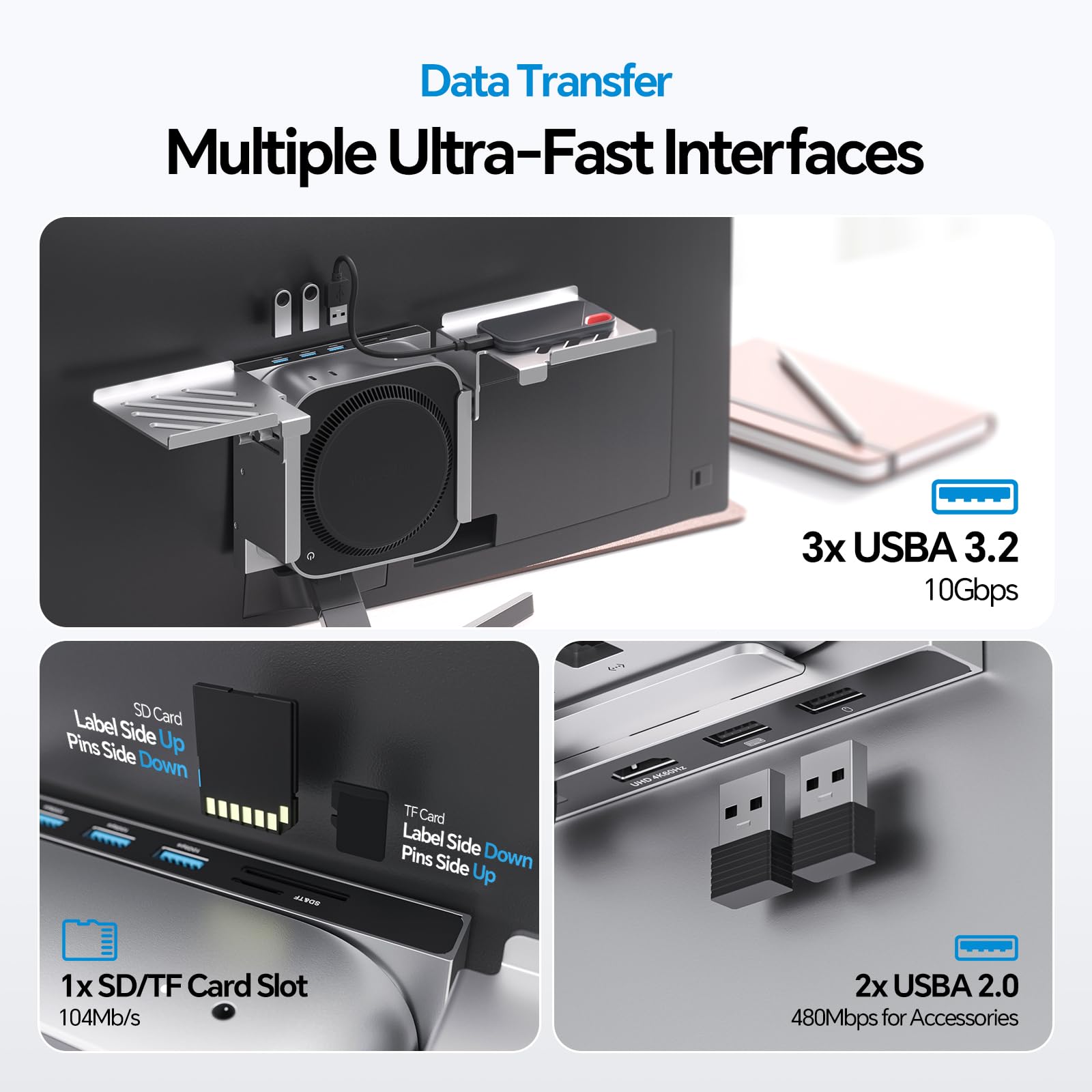 Amazon.co.jp: PULWTOP Mac mini M4 ドック&スタンド M.2 NVMe 8TB SSD