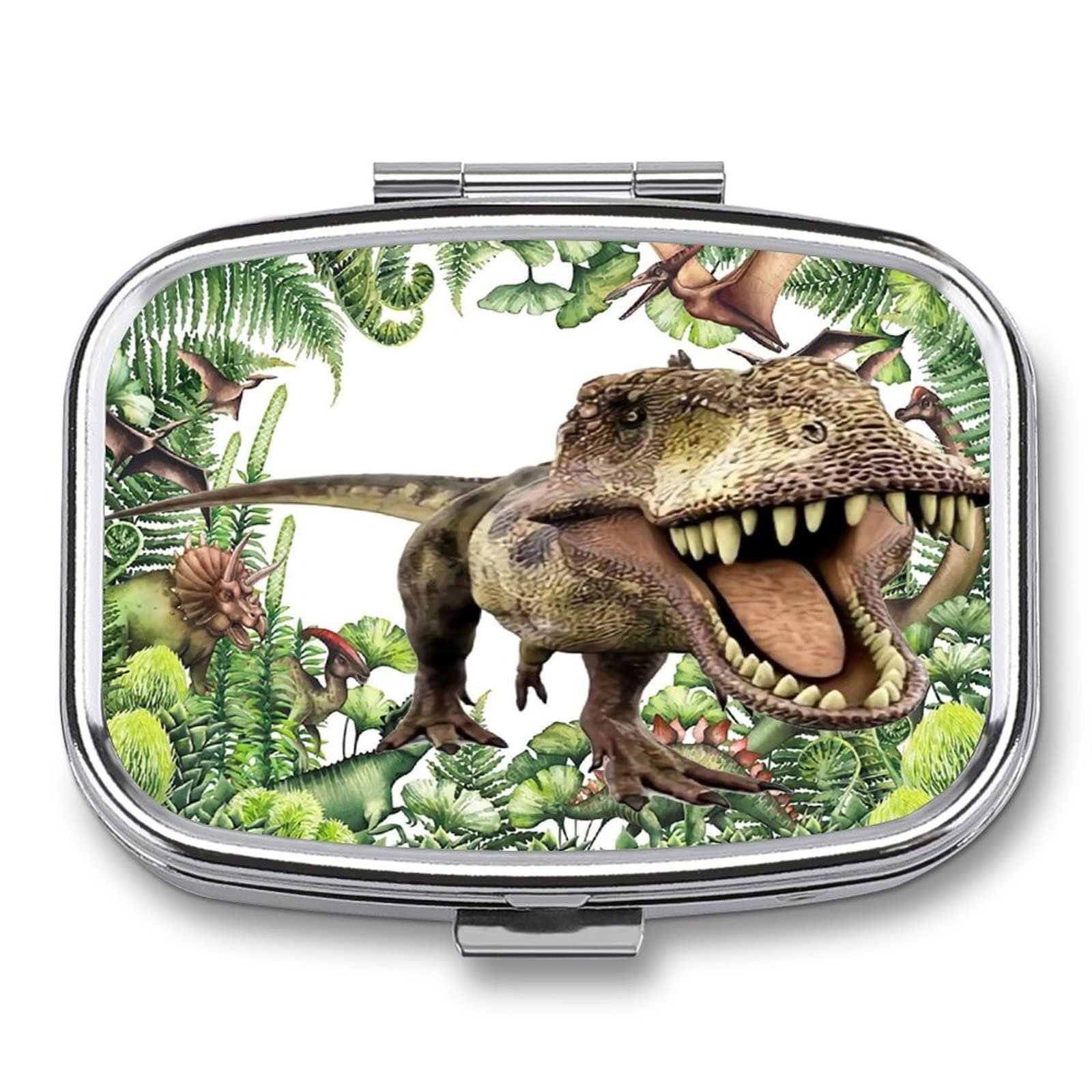 Pilulier voyage dinosaure et boîte de rangement pour vos vitamines ou capsules d'oméga 3