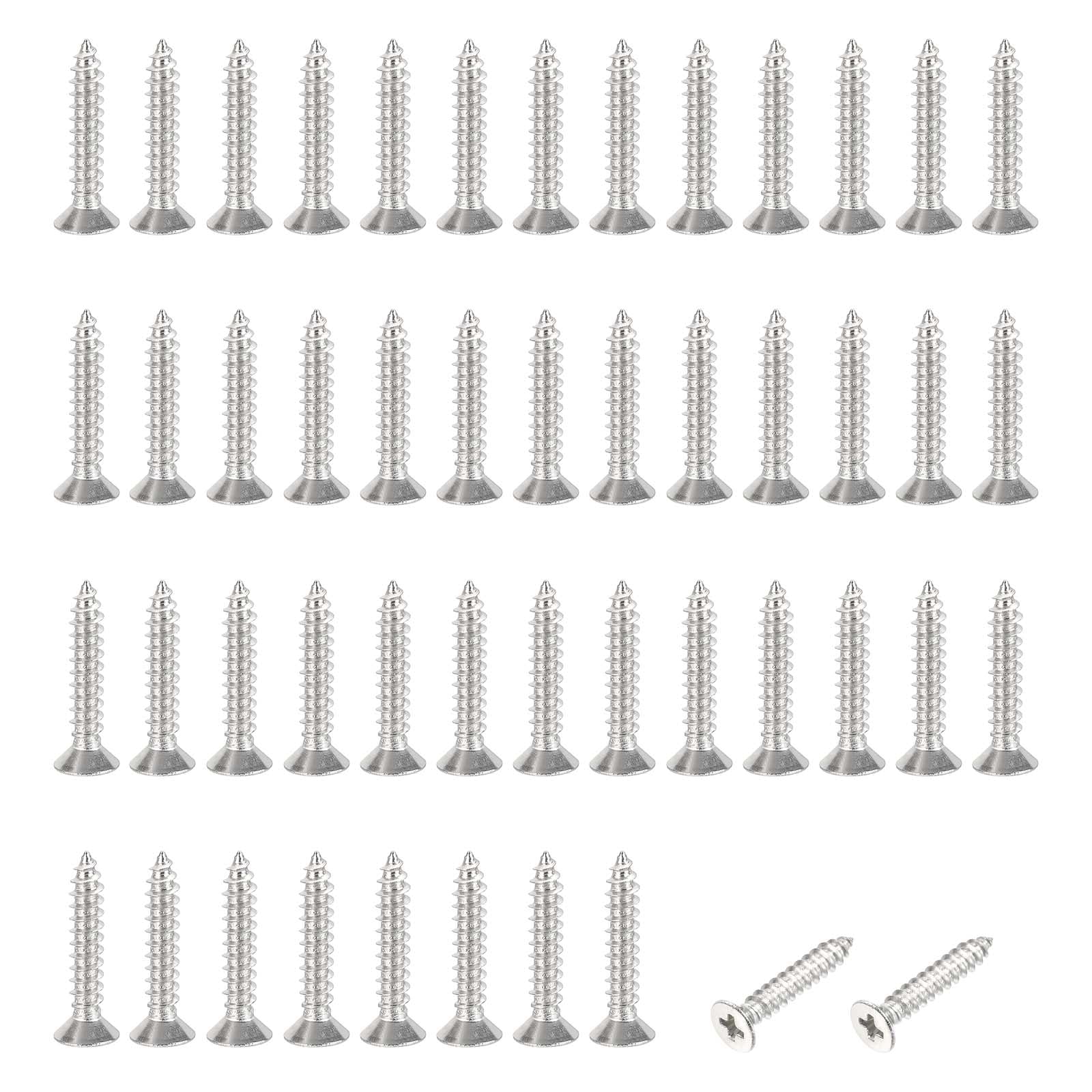 PATIKIL #4x5/8" Flat Head Sheet Metal Screws