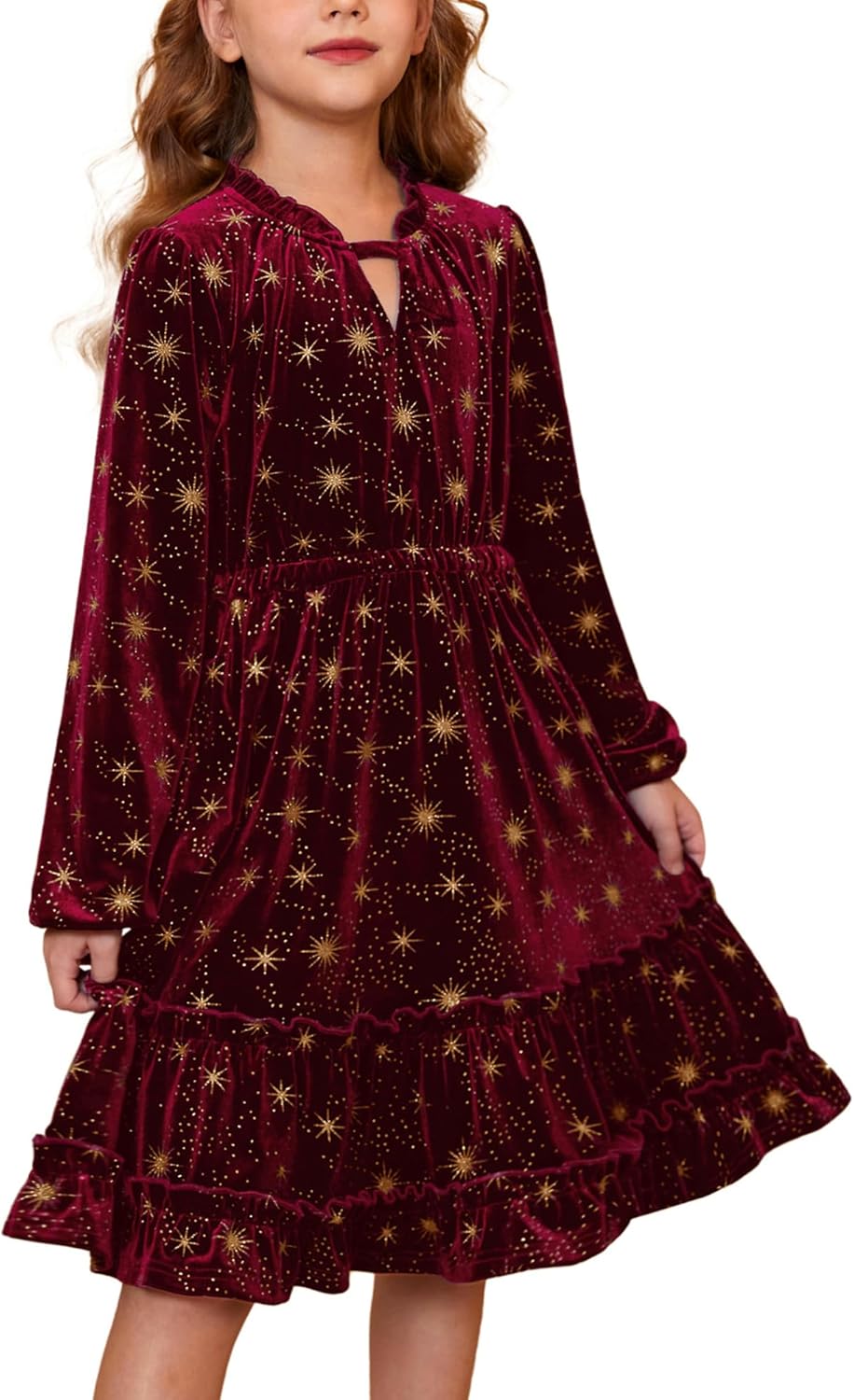 open lace back dress Mac Duggal - Green Chiffon Bishop Sleeve Surplice Dress (Plus) main image 0