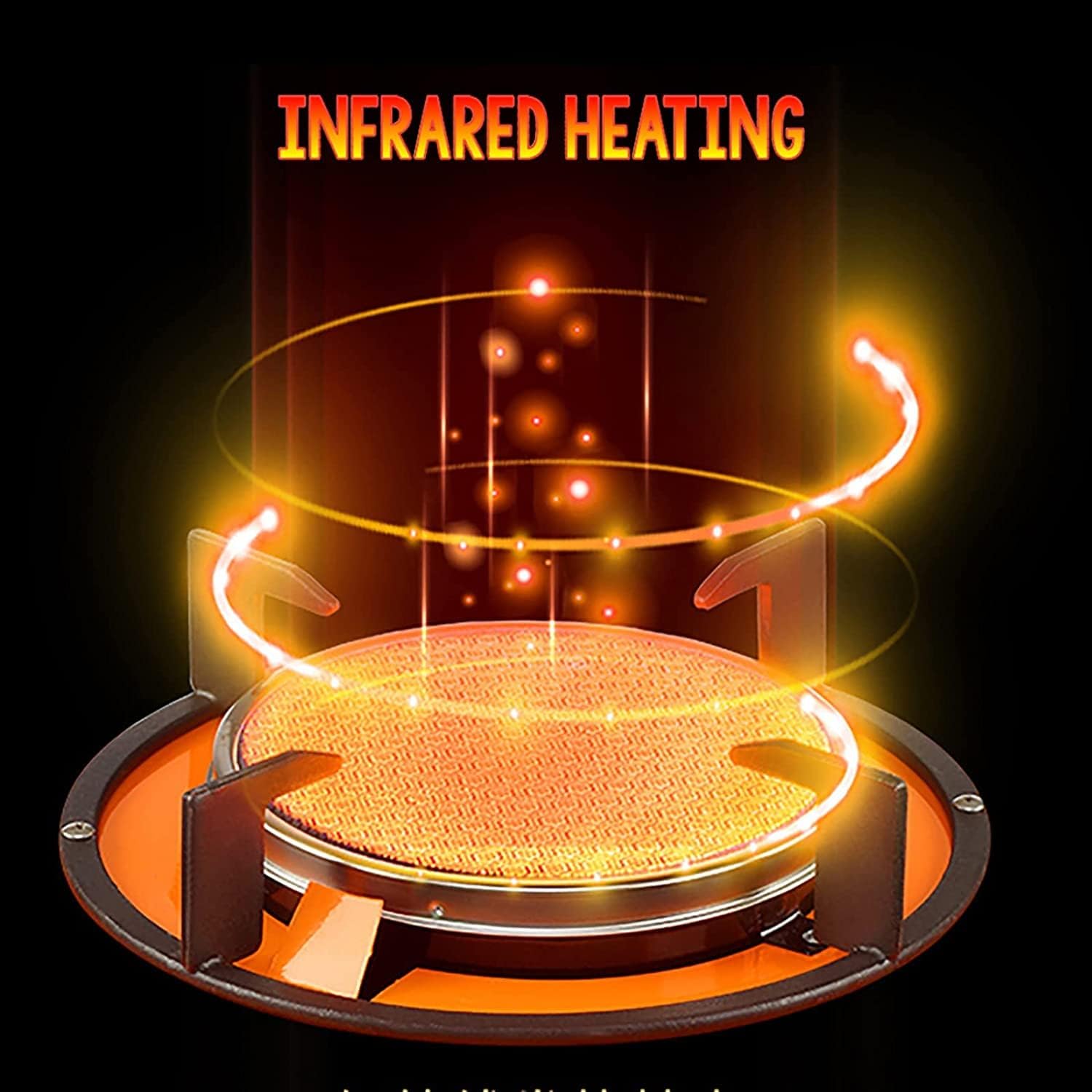 Kerosene Heater, 2-in-1 Mini Gas Heater, Portable Winter Heating Camping Stove Cooking/Heating with Handle, for Indoor/Outdoor Camping Use