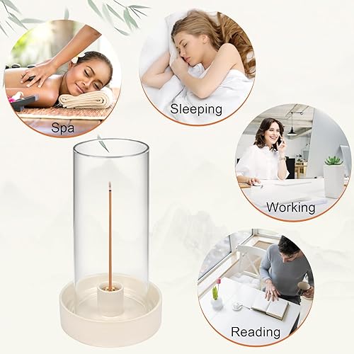 Miniatura 6 de Soporte multifuncional para quemador de incienso, perfecto para varillas de incienso, Palo Santo, salvia y más. Diseño moderno y simple con una
