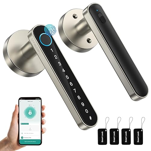 TMEZON Smart Door Lock Fingerprint, Keyless Entry Door Lock with