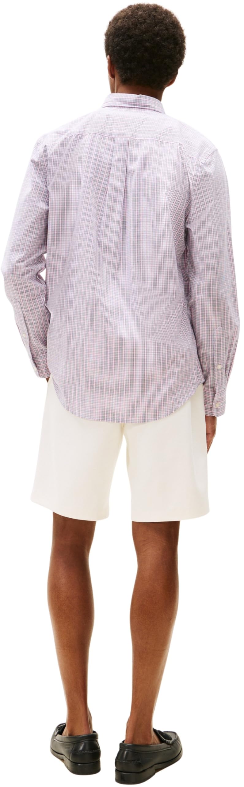 Tommy Hilfiger Camisa Hombre Flex Poplin Small Tartan de algodón