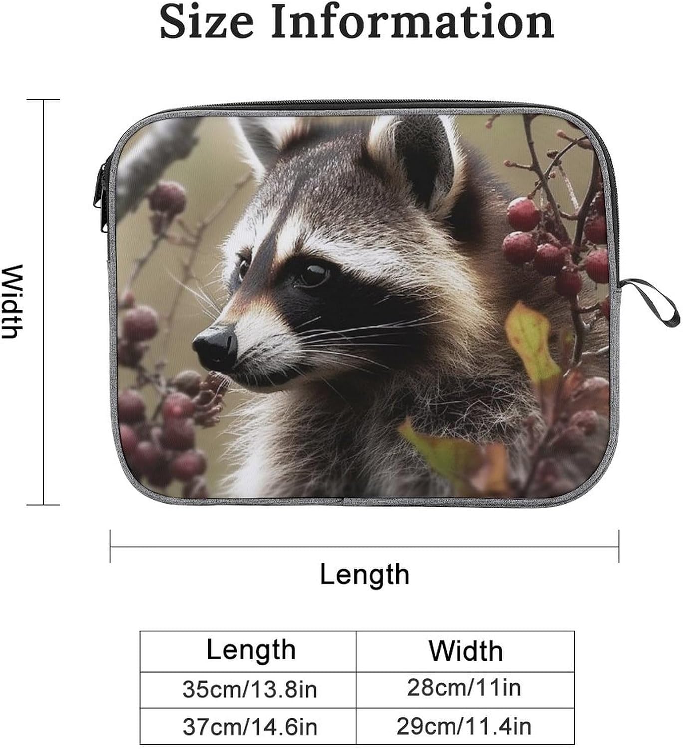 Laptop Sleeve Bag 14inch Slim Computer Carrying Bag Animals on Tree Laptop Protective Case Briefcase Handbag