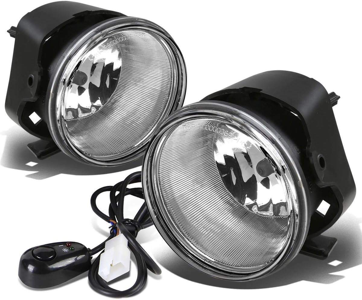 DNA MOTORING FL-300C05-CH Front Bumper Fog Light Driver & Passenger Side [Compatible with 05-10 300/08-09 Caliber]