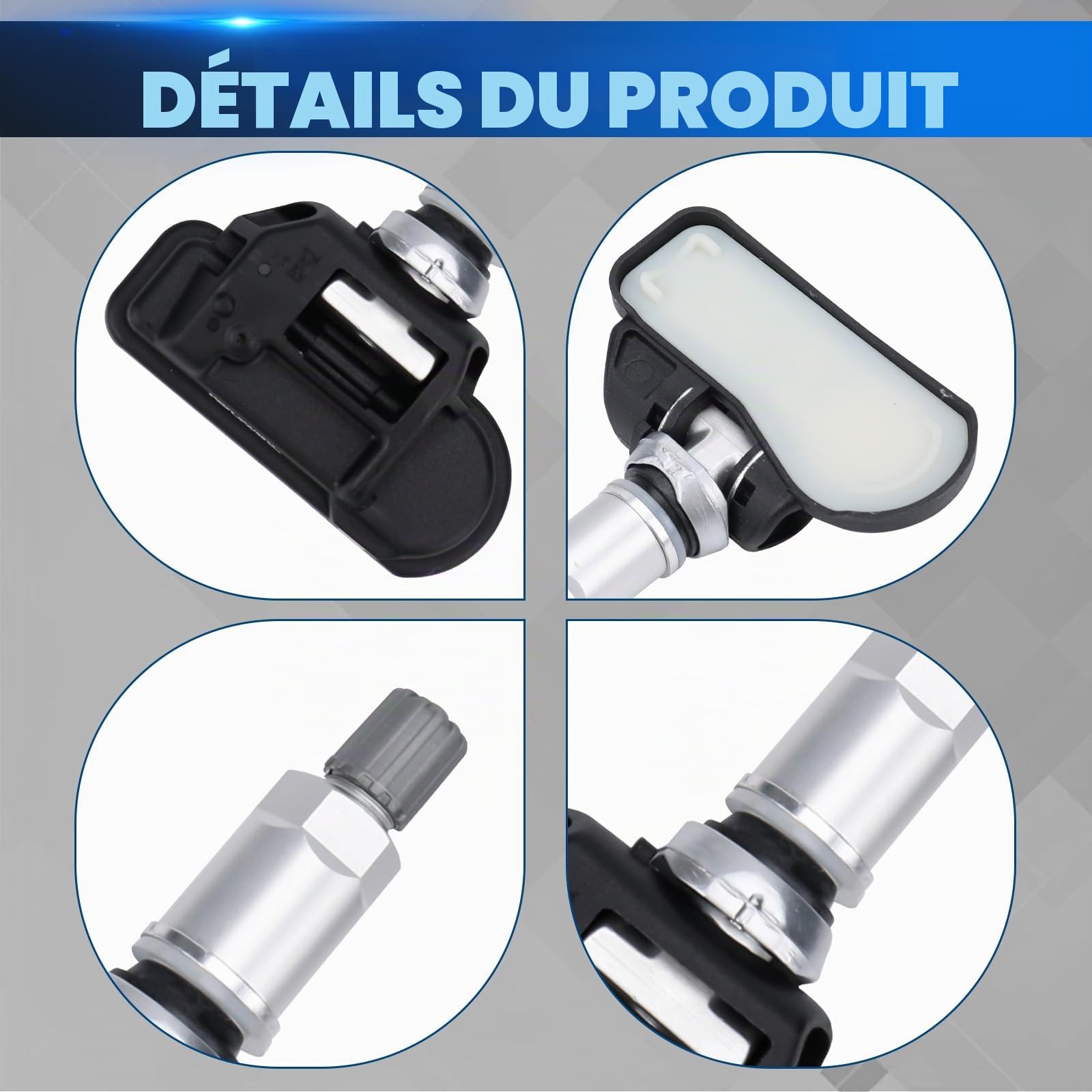 Capteur de Pression des Pneus Compatible avec Mercedes-Benz C/CLA/GLC/CLS/E/S/Classe GLE W176 W205 C207 W212 RDKS TPMS Compatible avec GLCES Classe A B C GL GLA GLK MR 2007-2015 A0009050030