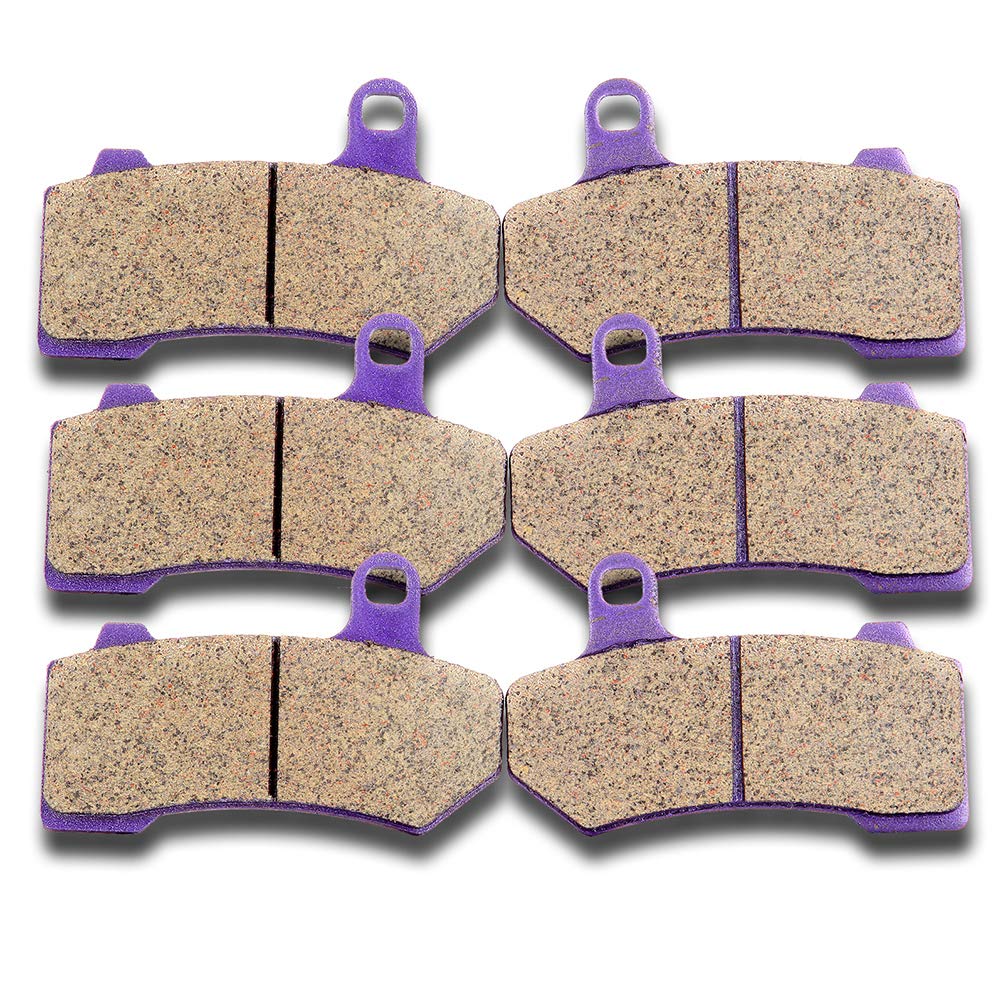 SCITOO Front and Rear Brake Pads Fit For Harley Davidson Ultra Limited 2014-2018 for Electra Glide 2008-2013, FA409 Brake Pads