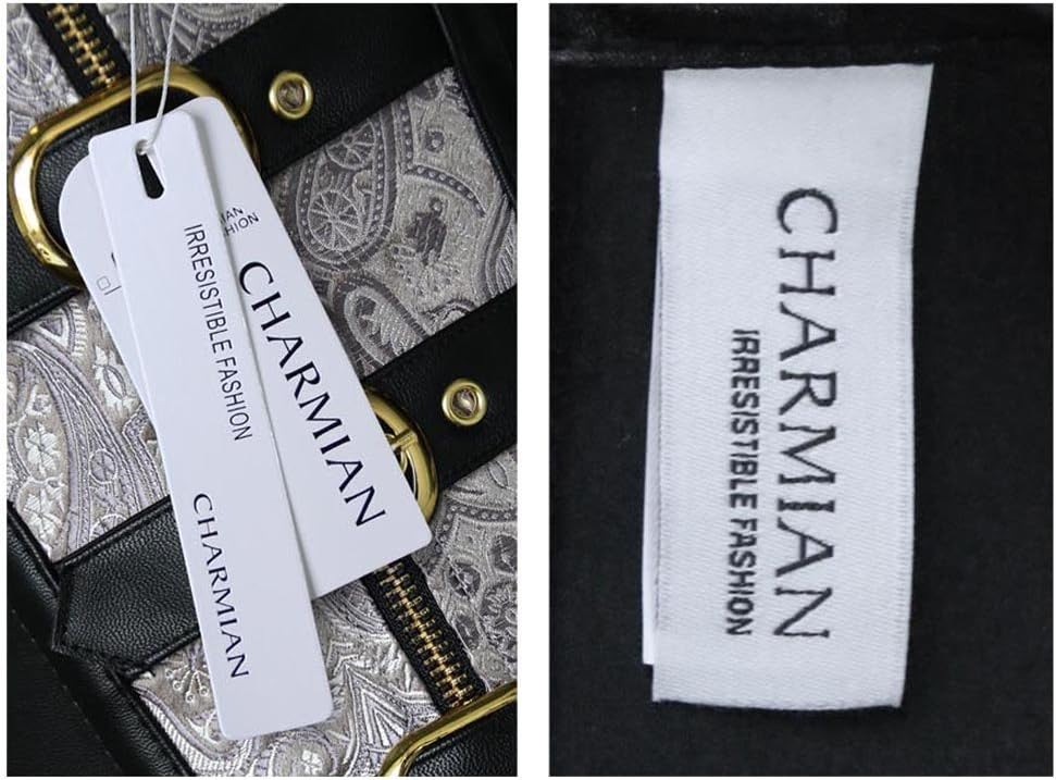 Charmian Women's Spiral Steel Boned Steampunk Gothic Bustier Corset with Chains - Image 6