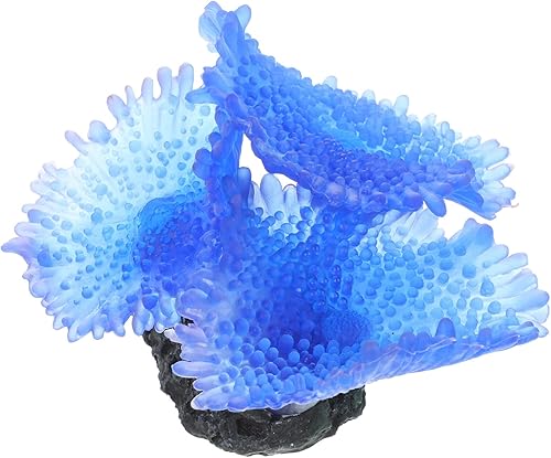Ipetboom Plantas hidropónicas Acuario Figura de Coral Muñeca Estatua Hidropónica Estatua de Mar Decoraciones de Erizo Escultura de Coral Simulado