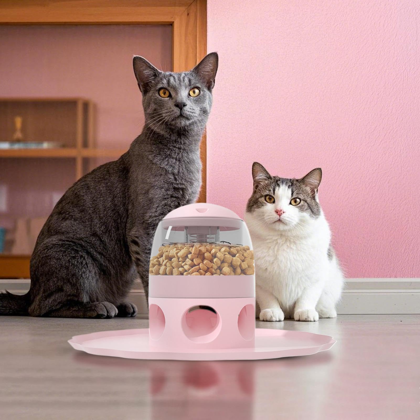 Alimentador de Perros Lento, Tratar los Juguetes para Perros dispensadores | Gran Capacidad del de dispensación de Trato - Dispensador de Comida Desmontable, alimentador Lento de mas