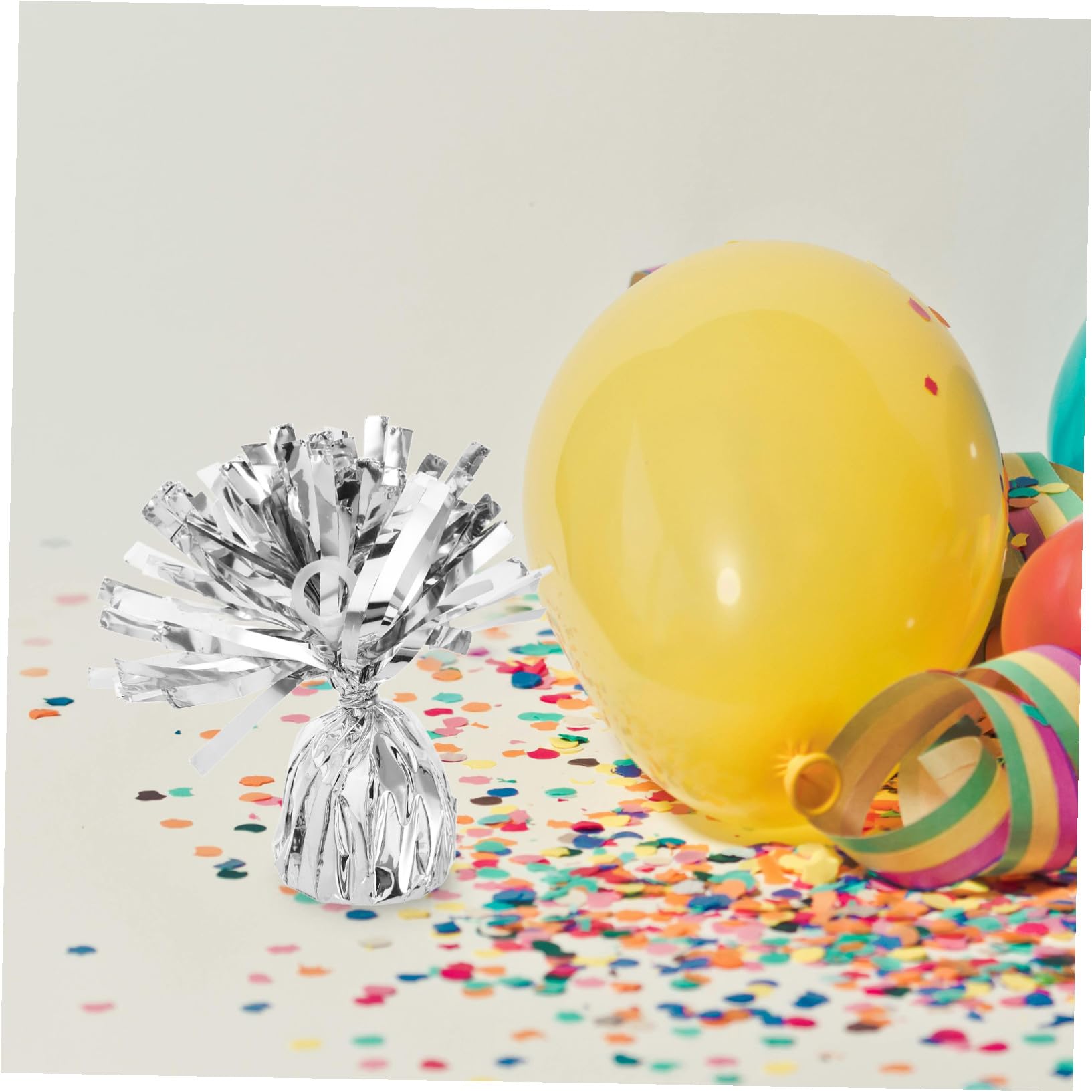 GALPADA 6 Stück Schwere Ballongewichte aus Pet und Zement mit Elegantem Design Einfache Handhabung für Hochzeits und Outdoor Feiern