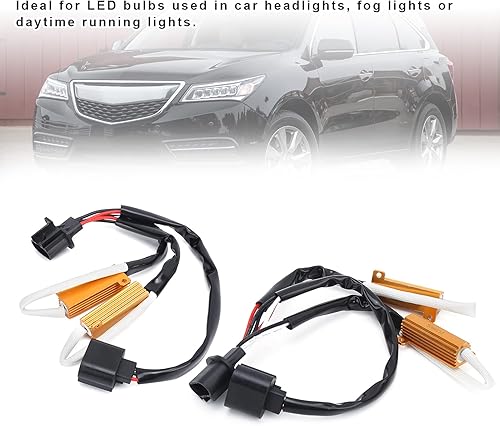 Miniatura 4 de Fydun - Resistencia de carga, 2 unidades de 50 W, 6 , H13 9008, parpadeante de advertencia, cancelador de errores, decodificador LED para luz de